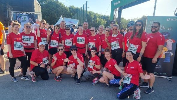 Outlaw beim Firmenlauf in Leipzig