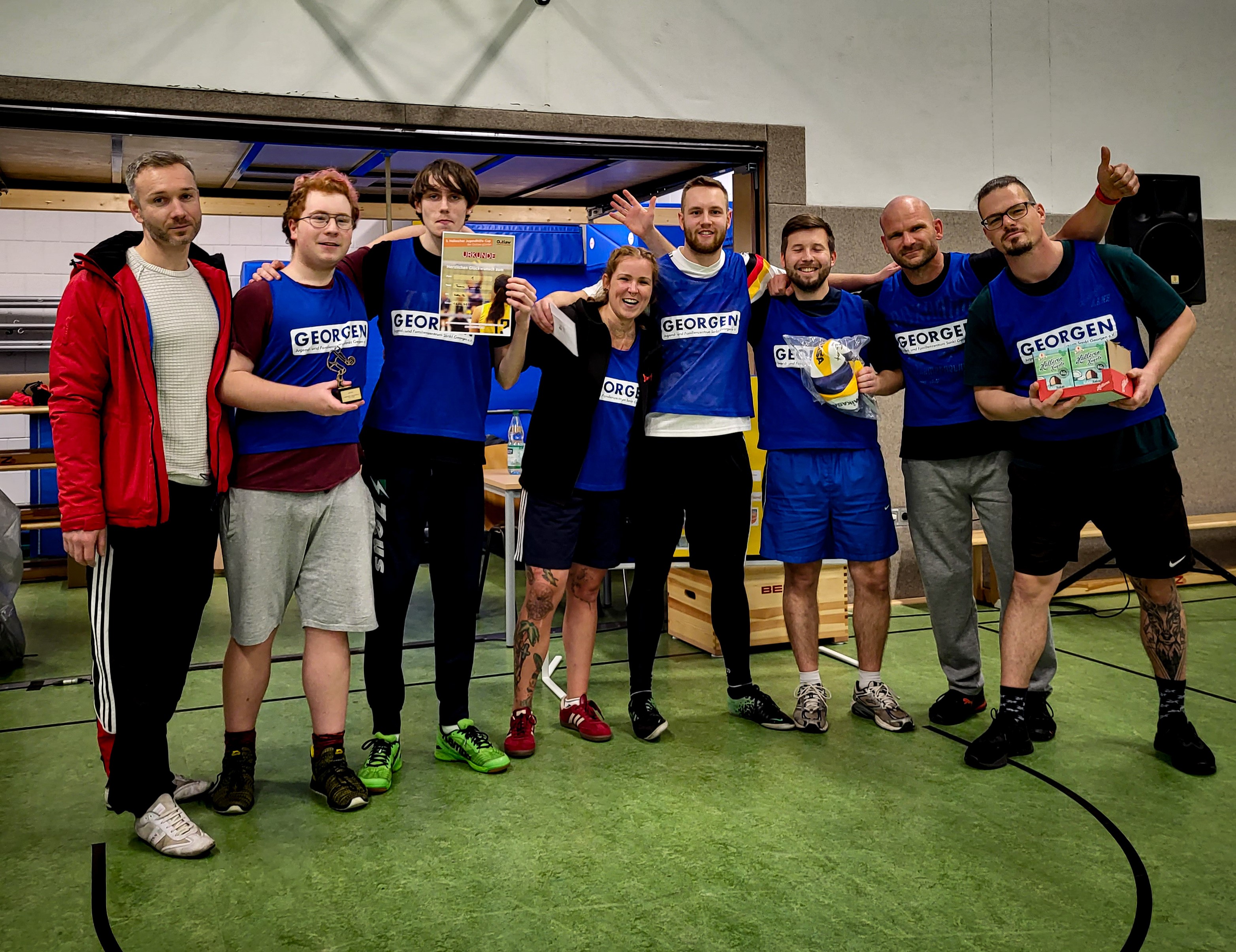 Die "Georgen" - Gewinnerteam des Jugendhilfe-Cups