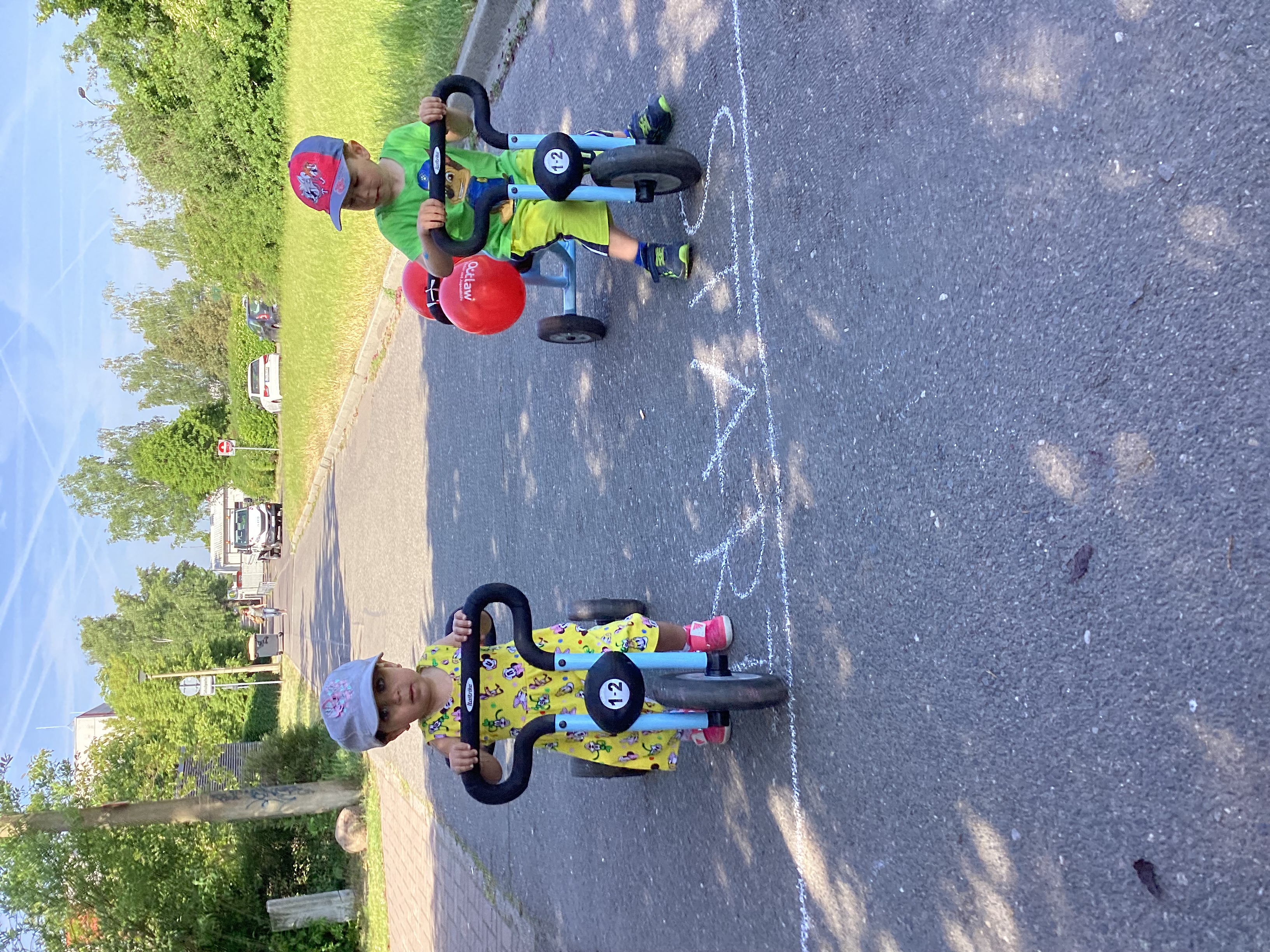 Wettfahrt der "Krippentaxis"