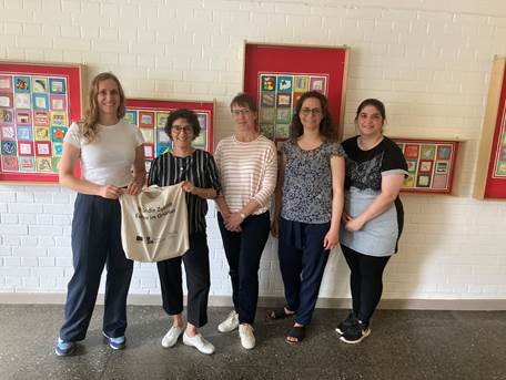 v.l.n.r. Amelie Hirsch, Isabel Carrillo, Carola von der Reith, Christine Huinink (Gesamtleitung Berlin) und Bahar Tilgner 